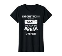 L'endométriose ne Peut Pas briser Mon Esprit T-Shirt Graphique avec Valeur, Femme, Noir, L