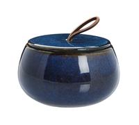 Lene Bjerre Bocal à couvercle Amera blue Ø 11.5 cm