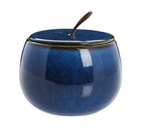Lene Bjerre Bocal à couvercle Amera blue Ø 13.5 cm