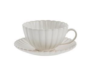 Lene Bjerre Camille tasse avec soucoupe Off White