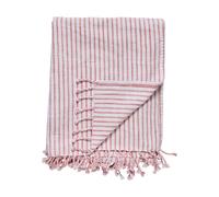 Lene Bjerre Olivia plaid 130x170 cm Off White-Dark Coral