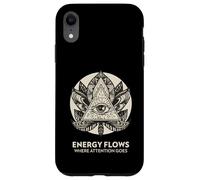L'énergie circule là où l'attention va (déclaration spirituelle) Coque pour iPhone XR