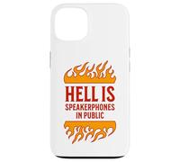 l'enfer, C'est Le Haut-Parleur dans Les téléphones publics, Grossiers et ennuyeux Coque pour iPhone 13