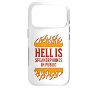 l'enfer, C'est Le Haut-Parleur dans Les téléphones publics, Grossiers et ennuyeux Coque pour iPhone 17 Pro