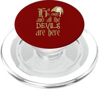 l'enfer est Vide et Tous Les démons sont là Grey Tex PopSockets PopGrip pour MagSafe
