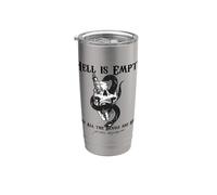 L'ENFER EST VIDE ET TOUS LES DÉMONS SONT LÀ Shakespeare Meme Gobelet isotherme en acier inoxydable double paroi