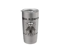 L'ENFER EST VIDE ET TOUS LES DÉMONS SONT LÀ Shakespeare Meme Gobelet isotherme en acier inoxydable double paroi