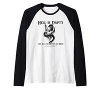 l'enfer EST Vide ET Tous Les DÉMONS sont LÀ Shakespeare Meme Manche Raglan
