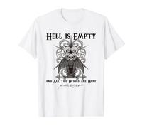 l'enfer EST Vide ET Tous Les DÉMONS sont LÀ Shakespeare Meme T-Shirt Graphique avec Valeur
