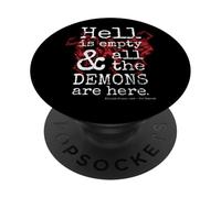 l'enfer est Vide et Tous Les démons sont là - Shakespeare PopSockets PopGrip Adhésif