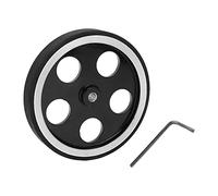 Length Counter Wheel 6mm Hole | Encoder Meter Accessory for Measuring Speed/Position/Plate | Aluminum Alloy & Silicone Material, Low Noise Rolling (BEM-P14-300-XJL)
