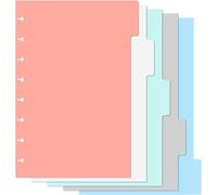 Lengxue Intercalaires vierges pour classeur à 8 trous - 14 x 21,6 cm