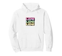 Leni Name Rétro Vintage Fille Femme Forme Courte de Helena Sweat à Capuche