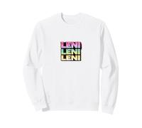 Leni Name Rétro Vintage Fille Femme Forme Courte de Helena Sweatshirt