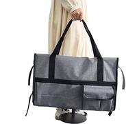 LENIAR Sac De Transport pour Ordinateur De Bureau, Housse Protection pour Moniteur avec Poignée Et 4 Poches pour Accessoires, Compatible avec iMac 21,5" Et L'écran LCD 24", Polyester Gris 72 * 54cm