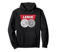 LÉNINE - Révolution Russe - Communiste Sweat à Capuche, Unisexe pour Adultes, Noir, XL