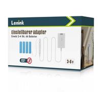 Lenink Adaptateur secteur pour piles AA 3 V 4,5 V 6 V compatible avec thermostat radio AVM Fritz! DECT 302 Guirlande lumineuse LED Décoration de Noël