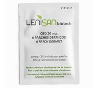 Lenisan Biotech Lot de 6 patchs cutanés CBD 20 mg | CBD isolé 0 % THC, durée 24 heures, ultra fin discret, action apaisante, usage externe