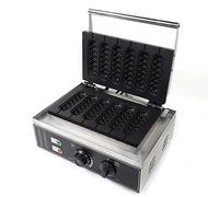 LENJKYYO Gaufrier professionnel en acier inoxydable - 6 pièces - Bonbon électrique - Avec minuterie - 220 V - 1500 W - Fabricant : machines HotDogs