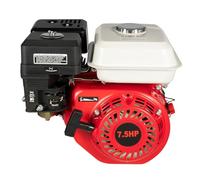LENJKYYO Moteur à essence 7,5 HP 4,4 kW 4 temps 215 CC - Moteur à essence monocylindre HV - Refroidi par air - Pour karts, compresseurs, générateurs