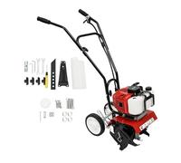 LENJKYYO Motoculteur Thermique 52cc 1700W, Motobineuse Puissante à 2 Temps, Largeur de Travail 30cm Profondeur 12cm, Léger et Durable avec Lames en Acier au Manganèse, Idéal pour Jardin