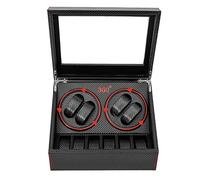 LENJKYYO Remontoir automatique de luxe pour 4 + 6 montres - Avec moteur Mabuchi silencieux - Mouvement mécanique pour montres automatiques