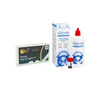 Lenjoy Day & Night PRO (6 lentilles) + Oxynate Peroxide 380 ml avec étui