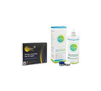 Lenjoy Monthly Day & Night (3 lentilles) + Solunate Multi-Purpose 400 ml avec étui