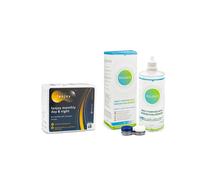 Lenjoy Monthly Day & Night (6 lentilles) + Solunate Multi-Purpose 400 ml avec étui