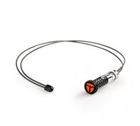 Lenklock Antivol de vélo au guidon - 130 cm - Serrure à combinaison - Discret et léger - Pour guidon droit - Aluminium/carbone - Haute protection antivol