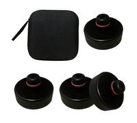 Lenlemtei 4 pièces de patins en caoutchouc pour cric, adaptateurs de point de levage pour cric de sol, protection pour batterie et châssis Tesla Model 3/S/Y/X