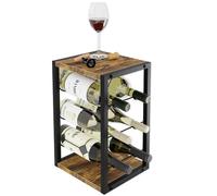 Lenmar Série LOFT, 2-6, 21 x 24 x 37 cm, étagères à vin en métal pour bouteilles, 6 bouteilles, vin, porte-bouteilles, cave, étagères