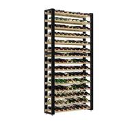 Lenmar Série RW Casier à vin en bois pour bouteilles, étagère de cave LOFT 135, 204 x 104 x 27, 135 bouteille