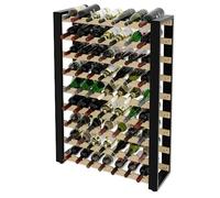 Lenmar Serie RW Casier à vin en bois pour bouteilles, loft, bouteilles, vin, cave, étagères, porte-bouteilles, porte-bouteilles, support à vin, etc. (LOFT 63, 118 x 84 x 27, 63 bouteilles)