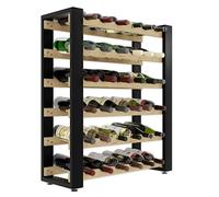 Lenmar Série RW Casier à vin en bois pour bouteilles, LOFT, bouteilles, vin, étagère à bouteilles, étagère de cave, étagères, porte-bouteilles, porte-vin... (LOFT 36, 84,5 x 74 x 27, 36 bouteilles)