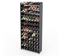 Lenmar Série RW Porte-bouteilles en Bois pour Bouteilles Anthracite RW-3-91 172x72x26,5 13 Niveaux pour 91 Bouteilles de Vin Porte-bouteilles