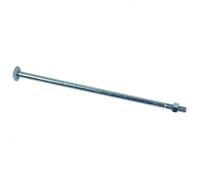 LENNIE, Boulon tête carrée + écrou, Zingué blanc, 16x350, Assemblage bois, Finition Zingué blanc, Acier Standard NFE 27341, Type Tête carrée, Vendu à l'unité