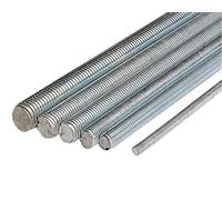 LENNIE, Tige filetée zingué blanc, L.1 m, Ø 14 mm, TF1402B, Zingué blanc, Tiges filetées en acier Force 6,8, En acier, Vendu à l'unité, pour la construction, l'assemblage de meubles