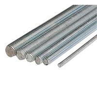 LENNIE, Tige filetée zingué blanc, L.1 m, Ø 20 mm, TF2002B, Zingué blanc, Tiges filetées en acier Force 6,8, En acier, Vendu à l'unité, pour la construction, l'assemblage de meubles