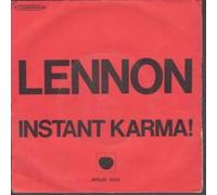 LENNON/ONO WITH THE PLASTIC ONO BAND - INSTANT KARMA 7 INCH (7" VINYL 45) FRENCH APPLE 1970