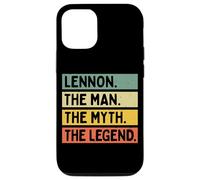 Lennon The Man The Myth The Legend Citation personnalisée Amusante Coque pour iPhone 12/12 Pro