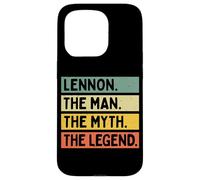 Lennon The Man The Myth The Legend Citation personnalisée Amusante Coque pour iPhone 15 Pro