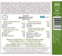 Lennox Berkeley Musique De Chambre