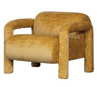 LENNY - Fauteuil design en velours ocre Ocre