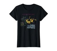 Lenny Kravitz Blue Electric Light T-Shirt, Femme, Noir, XS