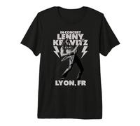 Lenny Kravitz Blue Electric Light Tour 2025 Lyon T-Shirt Haut de Gamme
