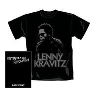 Lenny Kravitz - T-Shirt Homme Noir Lenny Kravitz "Revolution" (Taille S)