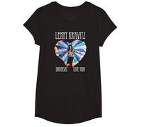 Lenny Kravitz Universal Love Tour T-Shirt, Fille, Noir, S