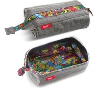 Lenny TrousseTrousse À Crayons Grande CapacitéEtui À Crayon Pour L'école,Le Collège Et Le Bureau (Gris)