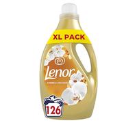 Lenor Adoucissant 126 Lavages, Ambre et Orchidée, Collection Bien-être, Avec Une Touche d’Huile Essentielle